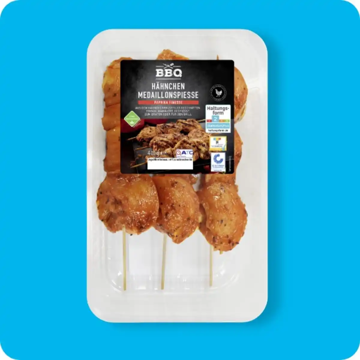 Bild 1 von BBQ Hähnchen-Medaillon-Spieße, Paprika-Finesse oder Italienische Kräuter