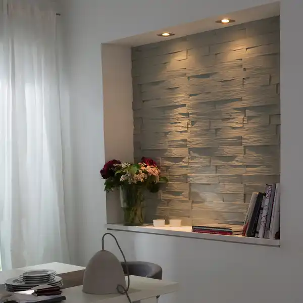 Bild 2 von DECOSA Dekorstein »Wood«, BxL: 50 x 23,5 cm, weiß