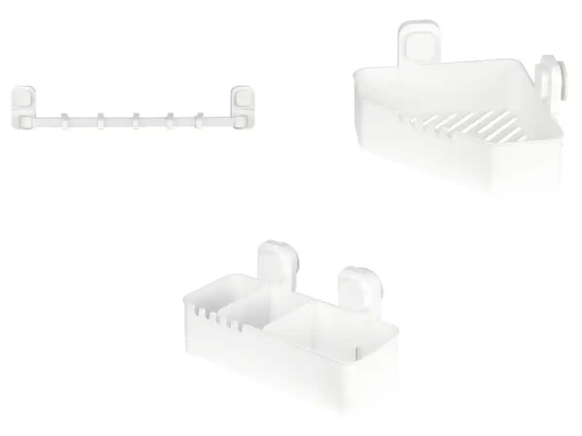 Bild 1 von LIVARNO home Handtuchhalter / Eckregal / Duschablage, mit Saugnapf