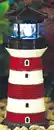 Bild 1 von Solarleuchtturm 9,5x9,5x27,5cm Farbe: Rot
