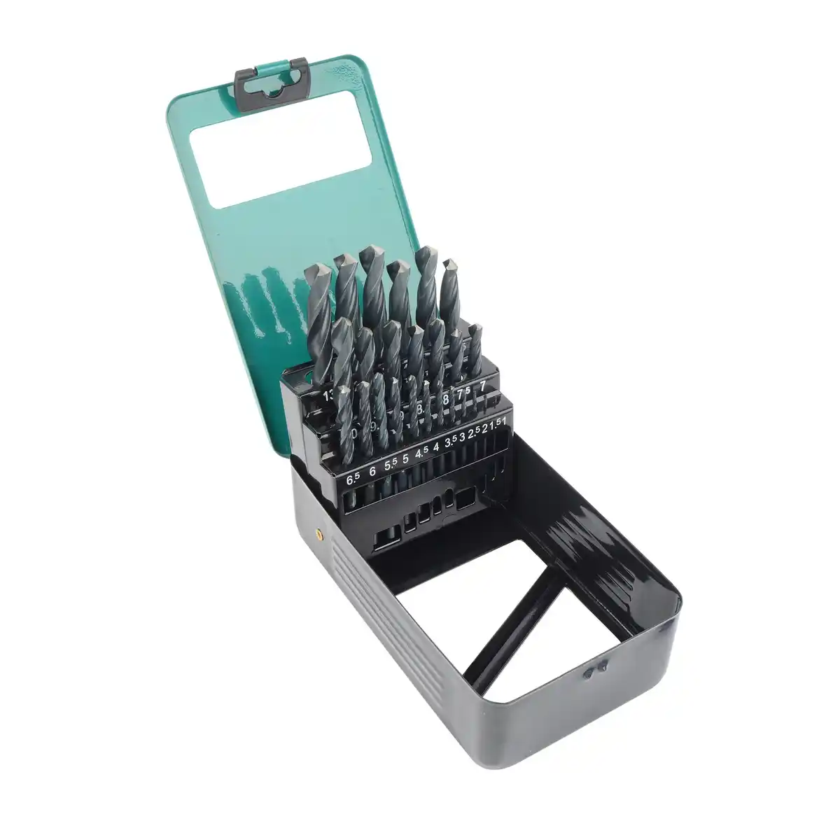 Bild 1 von MANNESMANN Bohrer, Spiralbohrersatz 25-tlg, dunkelgrün