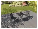 Bild 2 von LIVARNO home Alu-Klapptisch »Miami«, mit dekorativer Holzstruktur, anthrazit