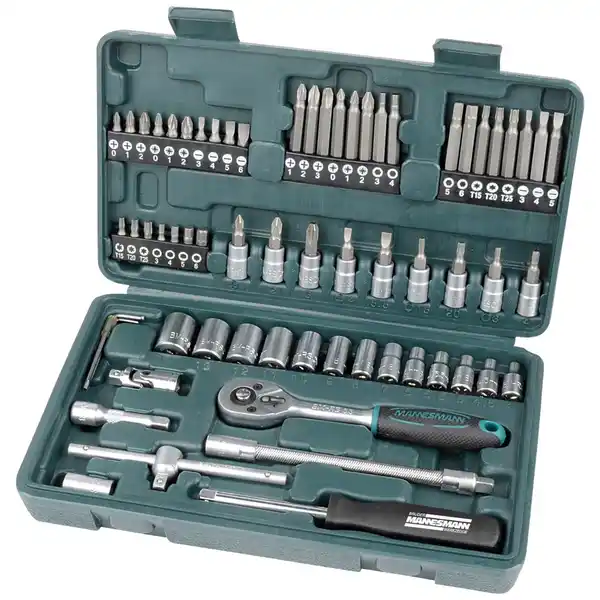 Bild 3 von BRÜDER MANNESMANN Steckschlüsselkasten, 65-teilig, Schlüsselgröße: 4 – 14 mm