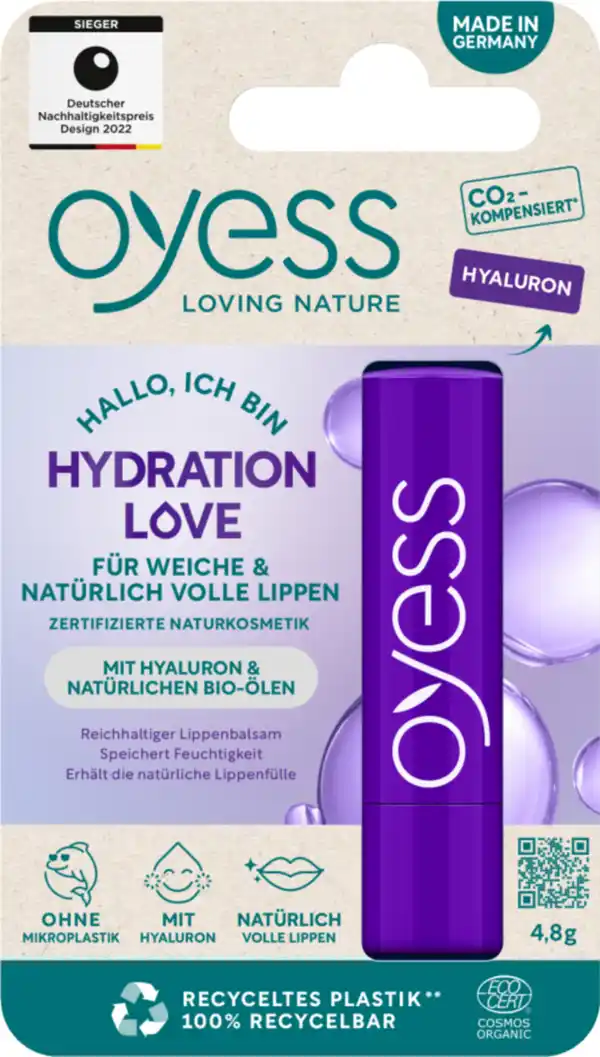 Bild 1 von OYESS Lippenbalsam Hydration Love, 4,5 g