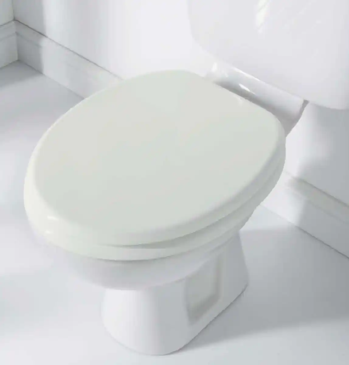 Bild 1 von WC Sitz Holz mit Soft Close weiß