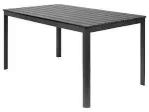 LIVARNO home Alu-Gartentisch »Miami«, mit dekorativer Holzstruktur, anthrazit