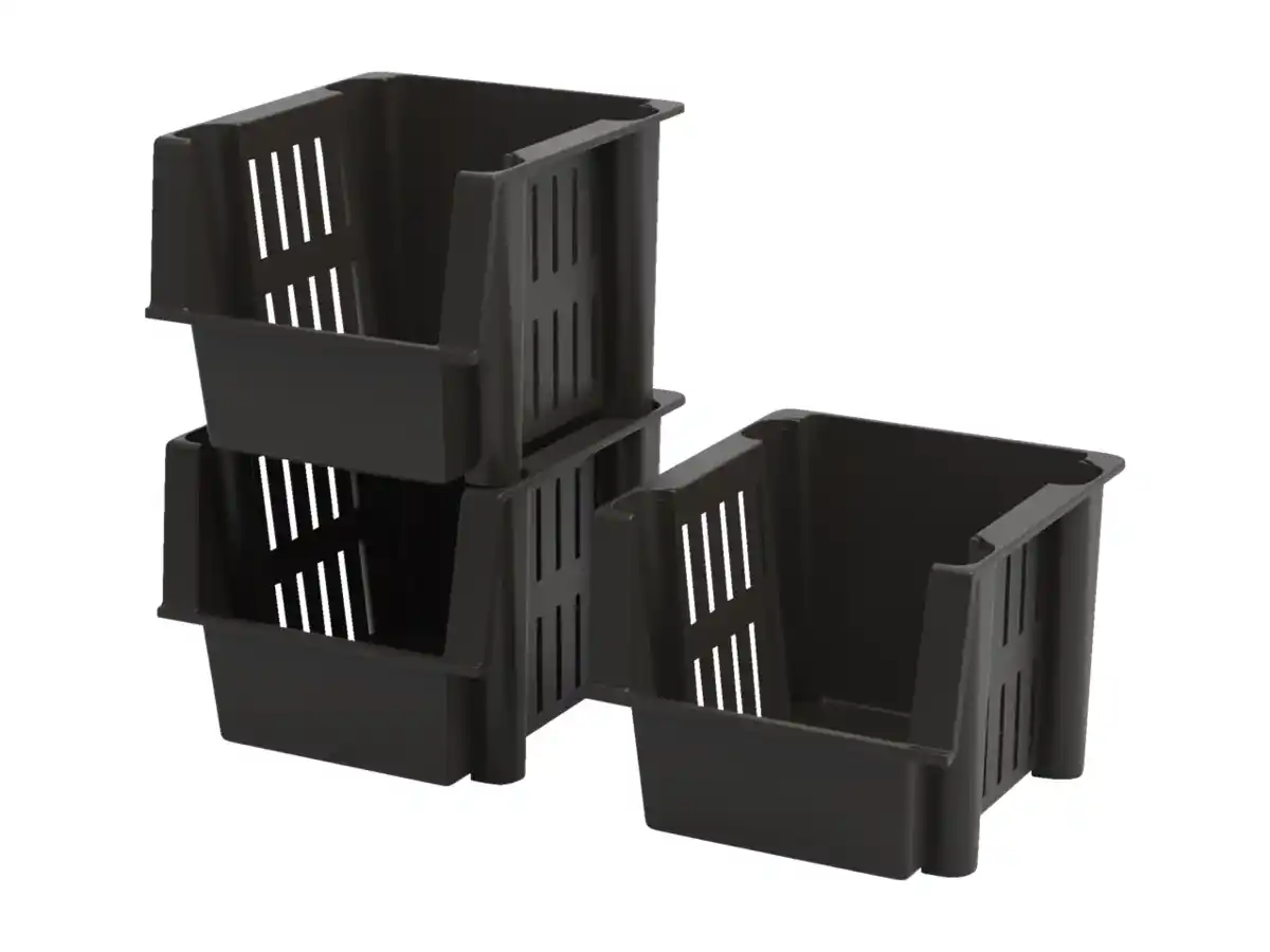 Bild 1 von LIVARNO home Stapelkorb-Set, 3-teilig