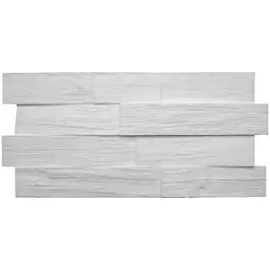 DECOSA Dekorstein »Wood«, BxL: 50 x 23,5 cm, weiß
