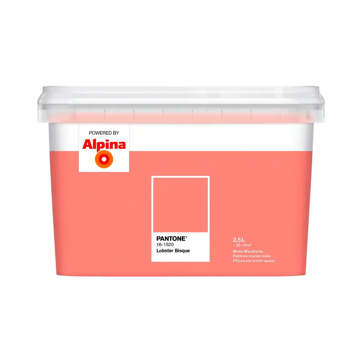 Bild 1 von ALPINA Wandfarbe »PANTONE«, Lobster Bisque, matt, 2,5 l