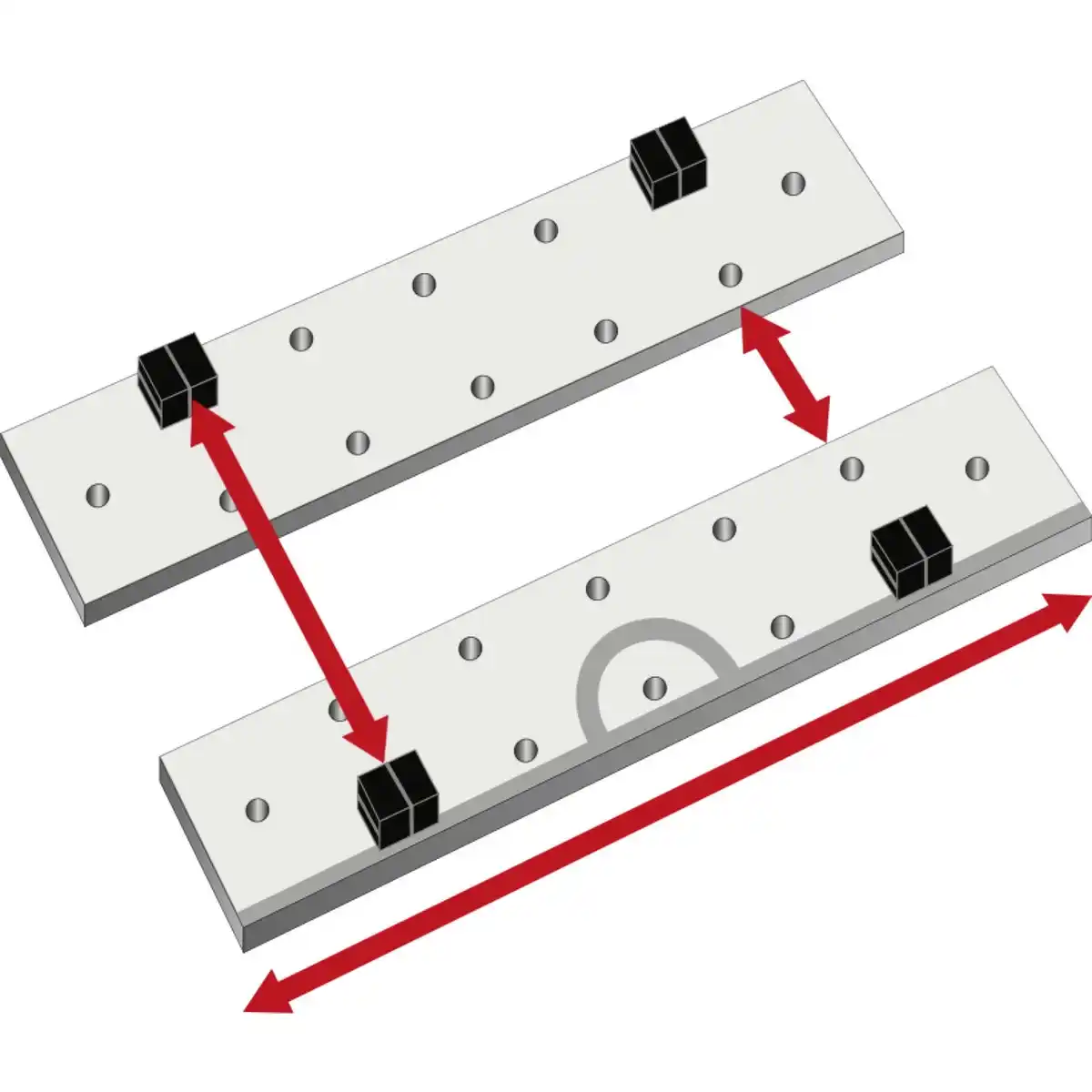 Bild 4 von BRÜDER MANNESMANN Werkbank »M 7000«, schwarz/holzfarben/rot, Mitteldichte Faserplatte (MDF)