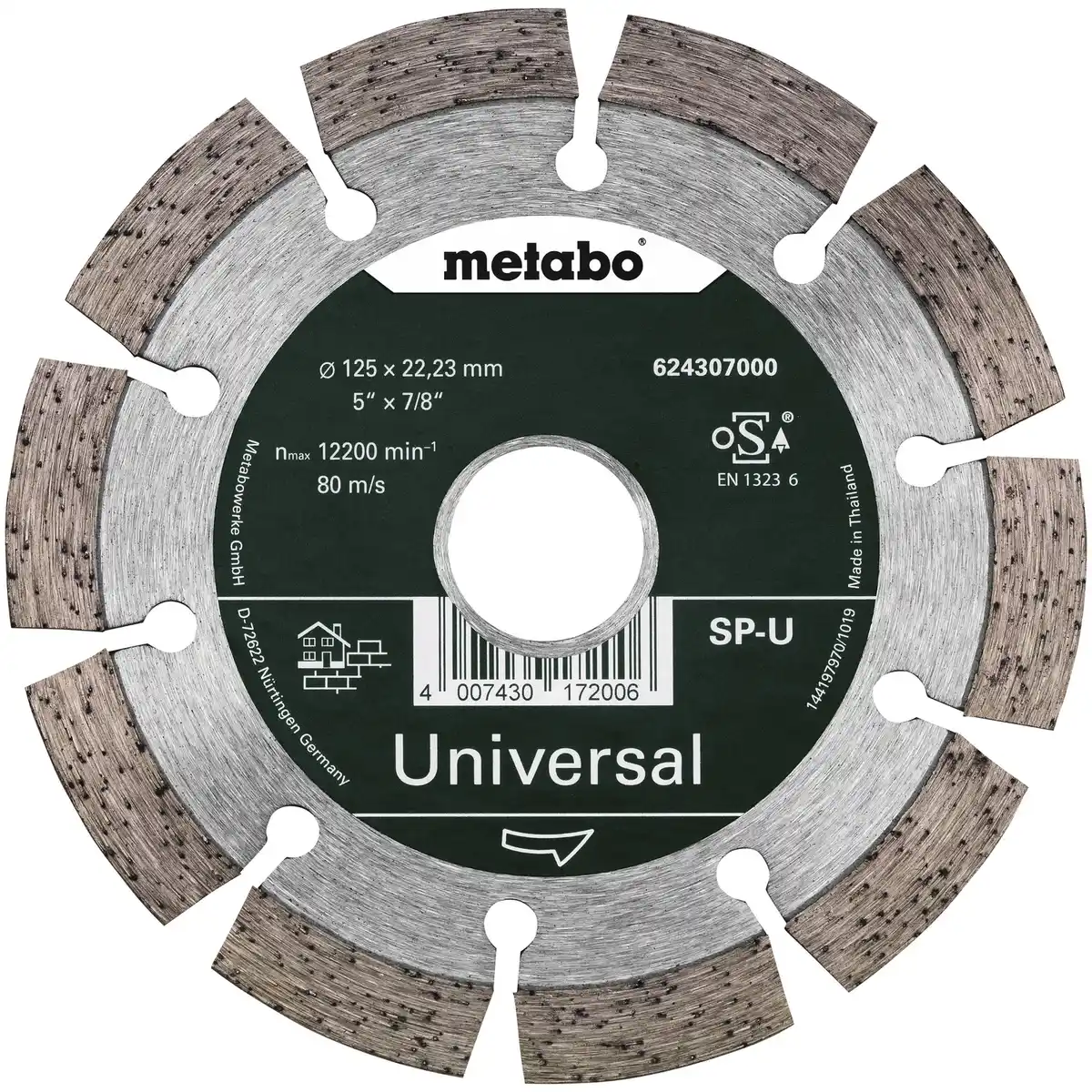 Bild 1 von METABO Diamanttrennscheibe, Ø 125 mm