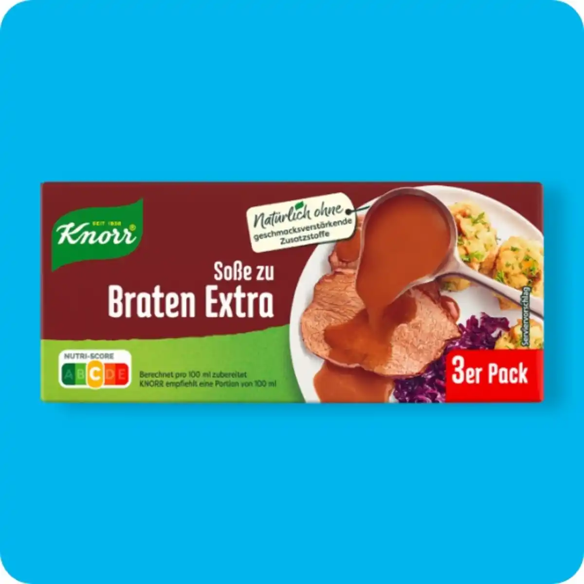 Bild 1 von KNORR®  Basissoße, Soße zu Braten extra oder Helle Soße
