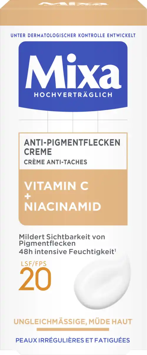 Bild 1 von Mixa Anti-Pigmentflecken Creme, 50 ml