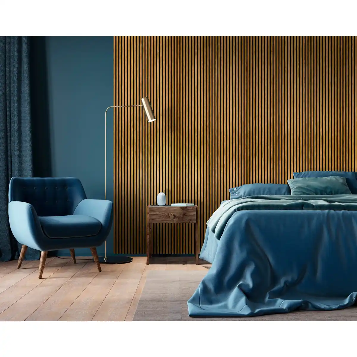 Bild 2 von FN NEUHOFER Akustikpaneel »FN Acustico BASIC«, 292,5 x 2670 x 11 mm, 2er Pack, PET/MDF, Eiche