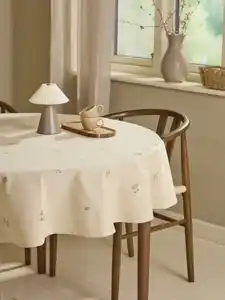Tischdecke ENGFIOL Ø160 Beige/Grau