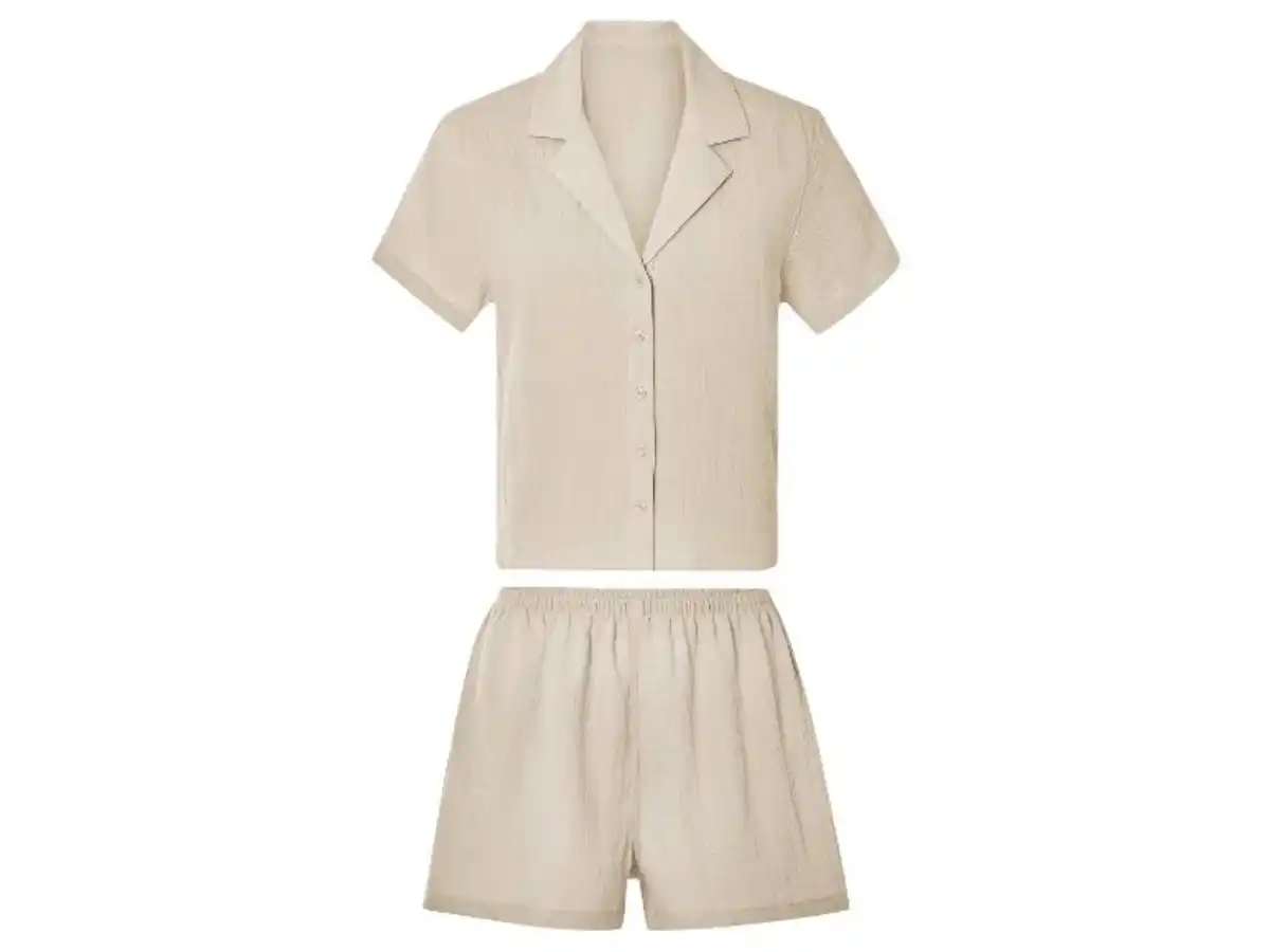 Bild 2 von esmara® Damen Pyjama, aus angenehm weichem Musselin