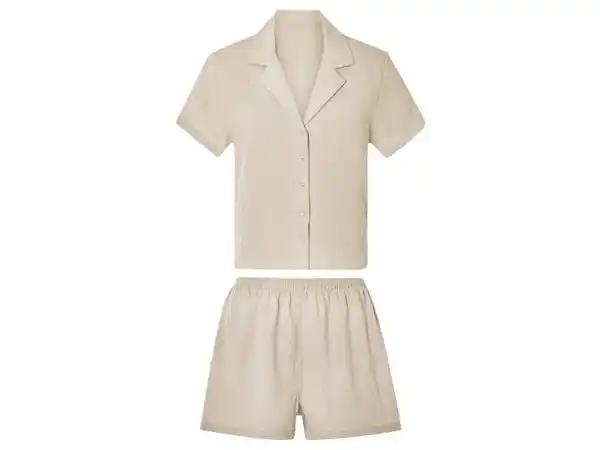 Bild 2 von esmara® Damen Pyjama, aus angenehm weichem Musselin