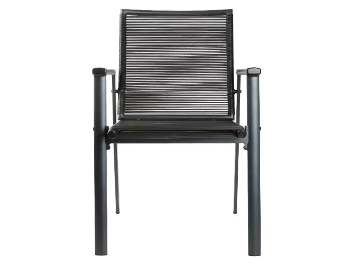 Bild 3 von LIVARNO home Alu-Gartenstuhl »Miami«, im Rope-Design, anthrazit