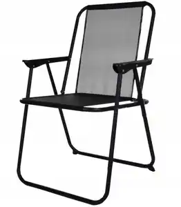Tim Garden Camping Klappstuhl 52x55x75cm schwarz