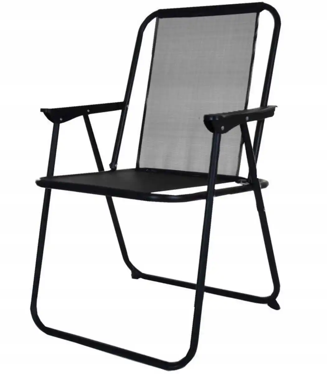 Bild 1 von Tim Garden Camping Klappstuhl 52x55x75cm schwarz