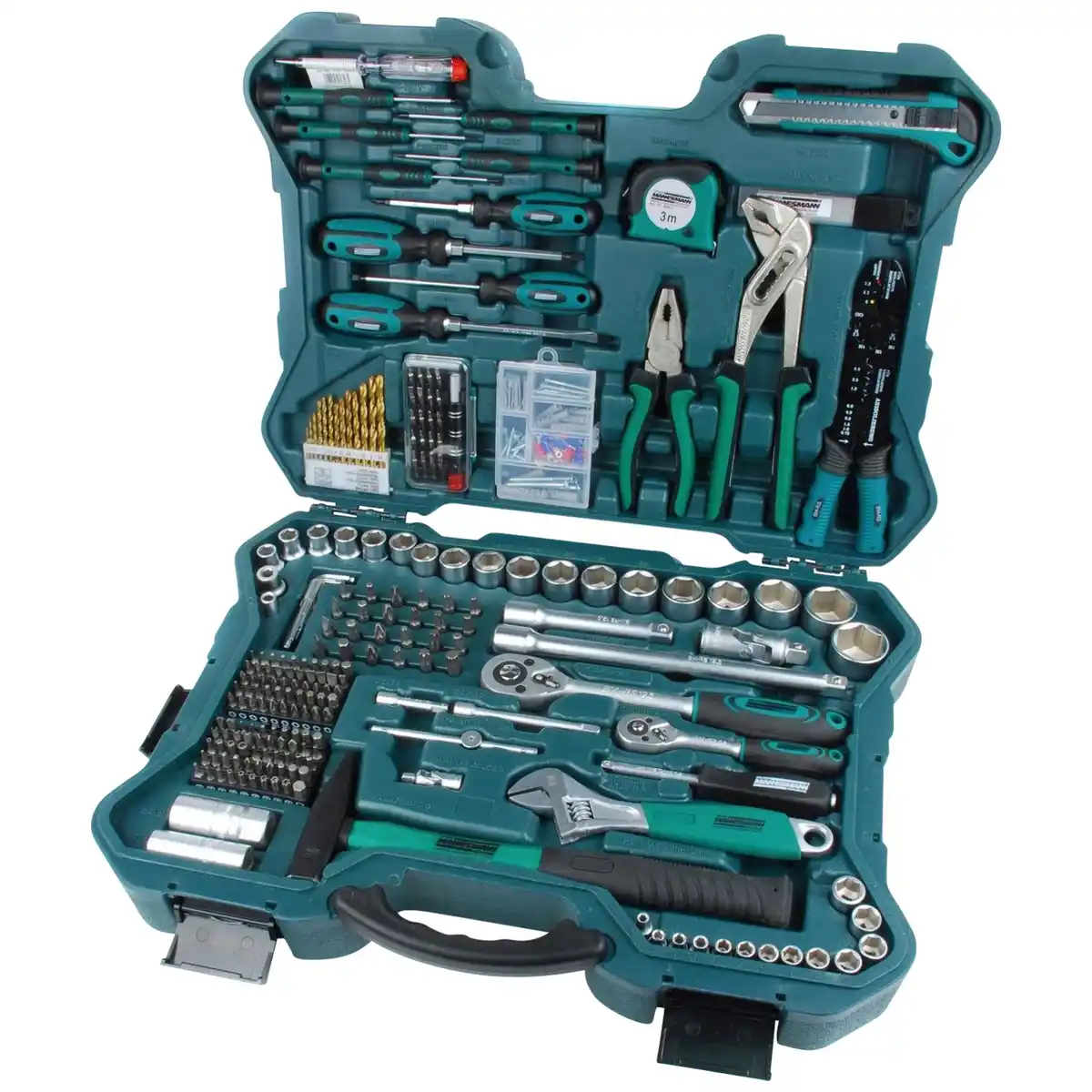 Bild 1 von BRÜDER MANNESMANN Werkzeugkoffer »M29088«, Kunststoff, bestückt, 303-teilig