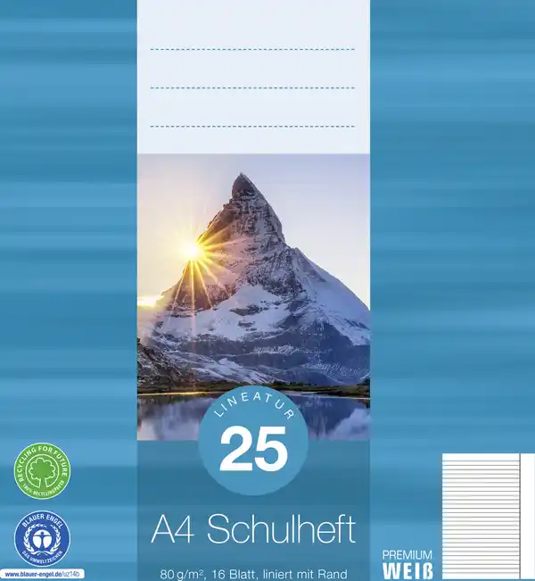 Bild 1 von Venceremos A4 Schulheft, Lin. 25 RC, 16 Blatt