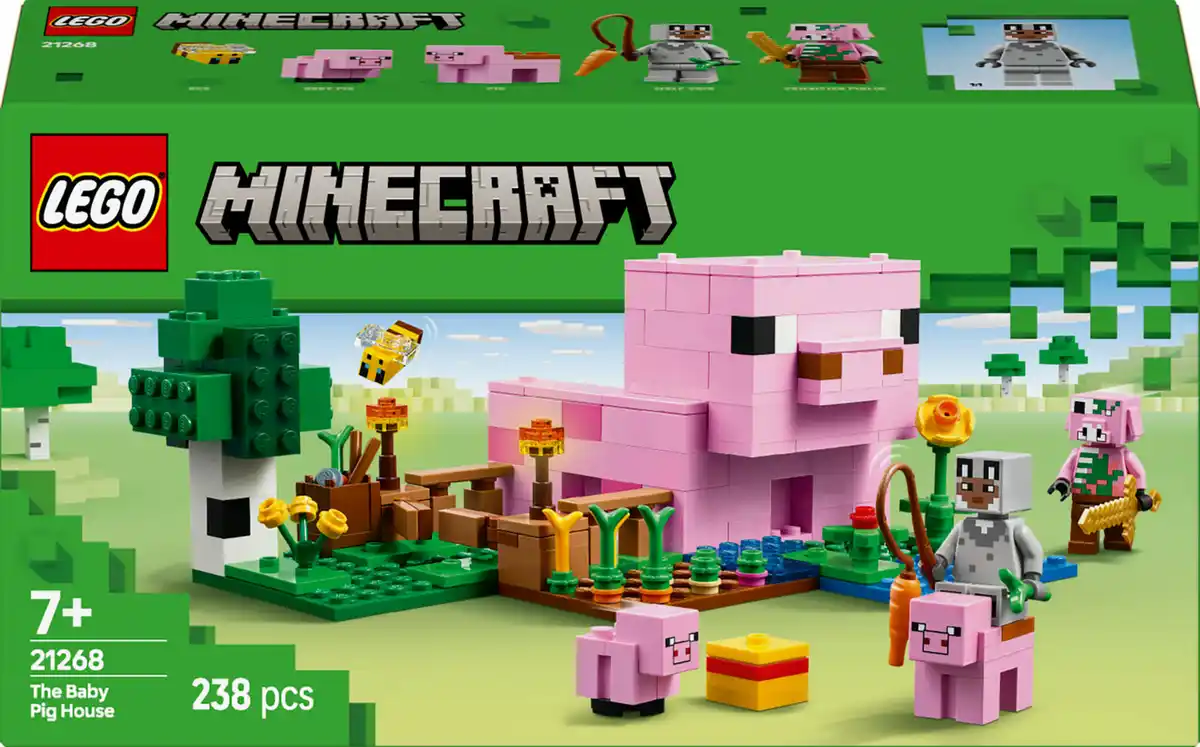 Bild 1 von LEGO Minecraft 21268 Das Babyschwein-Haus