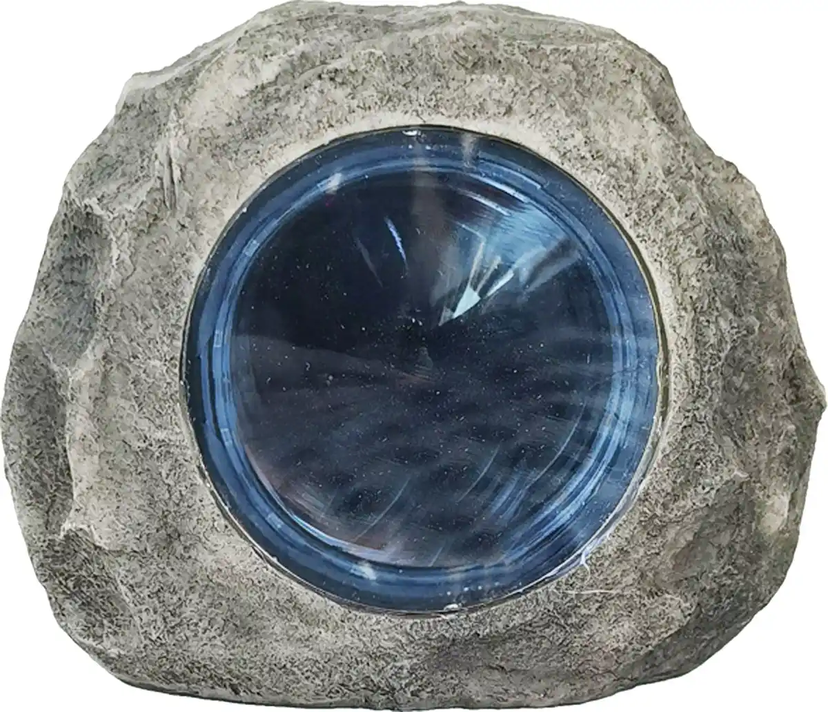 Bild 1 von LED Solarleuchte Stein mit Dämmerungssensor grau-blau