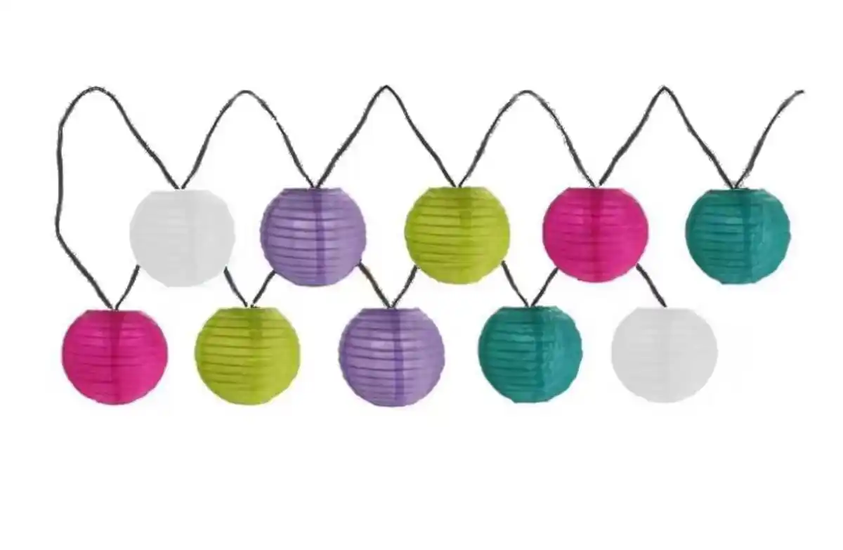 Bild 1 von Solar-Lichterkette Kiki Laternen Außen 3,7 m kaltweiß