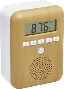 IDEENWELT Badradio Holzoptik