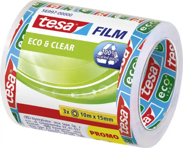 Bild 2 von Tesa 3er Set Eco&Clear Rollen, 30 m