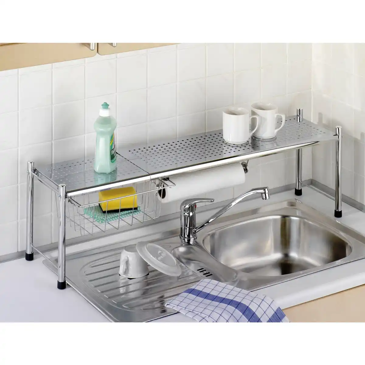 Bild 3 von Spülbeckenregal »EXPANDO«, Metall, chromfarben
