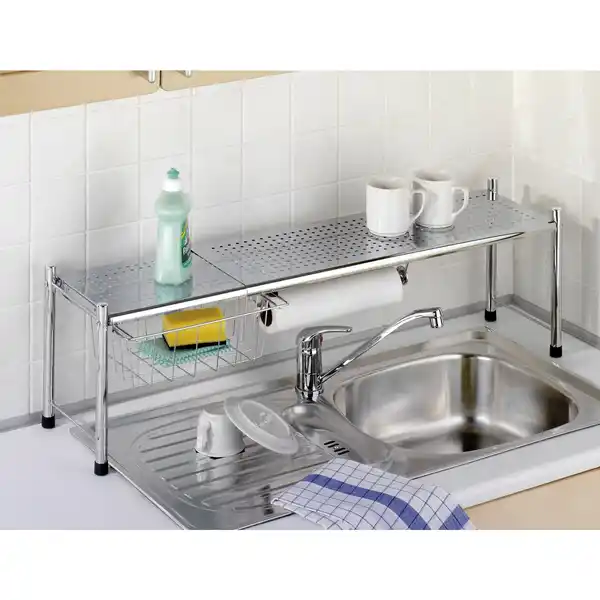 Bild 3 von Spülbeckenregal »EXPANDO«, Metall, chromfarben