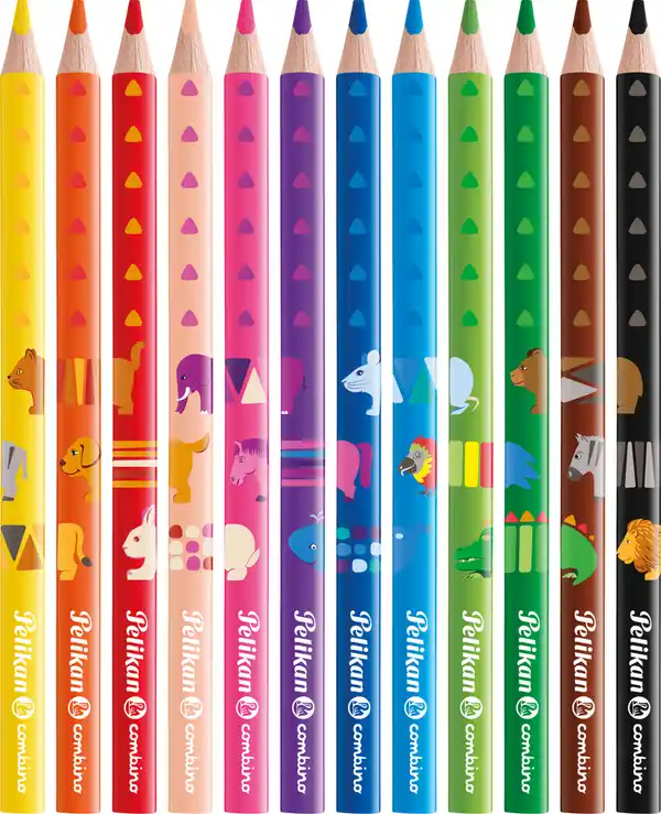 Bild 2 von Pelikan Buntstifte Combino dreieckig, dick