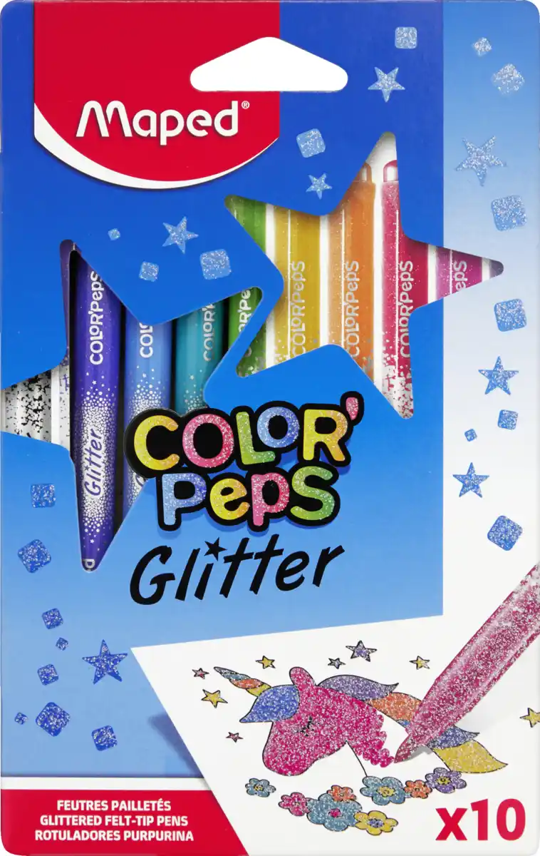 Bild 1 von Maped 10er Set Glitter Filzstifte