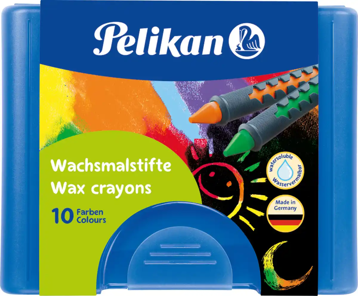 Bild 1 von Pelikan Wachsmalstifte 665/10 mit Schiebehülse, 10 Stück