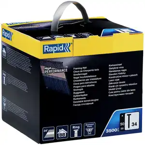 RAPID Tackernägel, 90 mm, Nägeltyp 34, 2000 Stück, Kartonbox