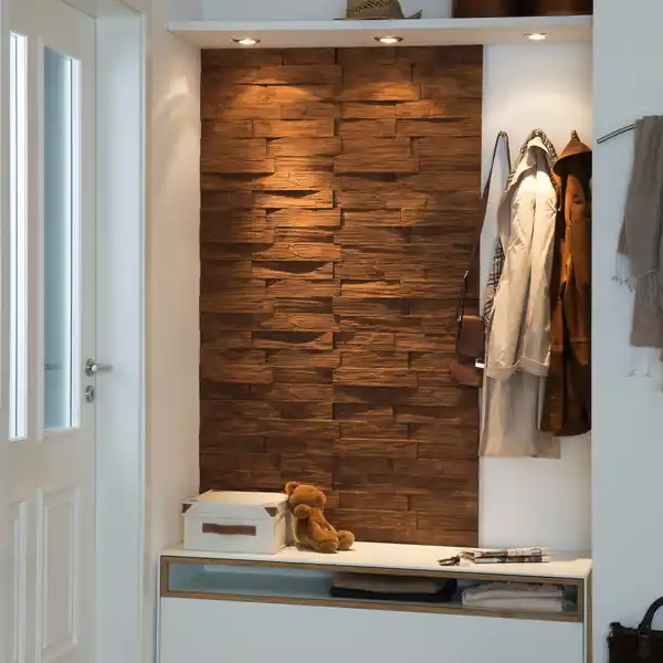 Bild 4 von DECOSA Dekorstein »Wood«, BxL: 50 x 23,5 cm, weiß