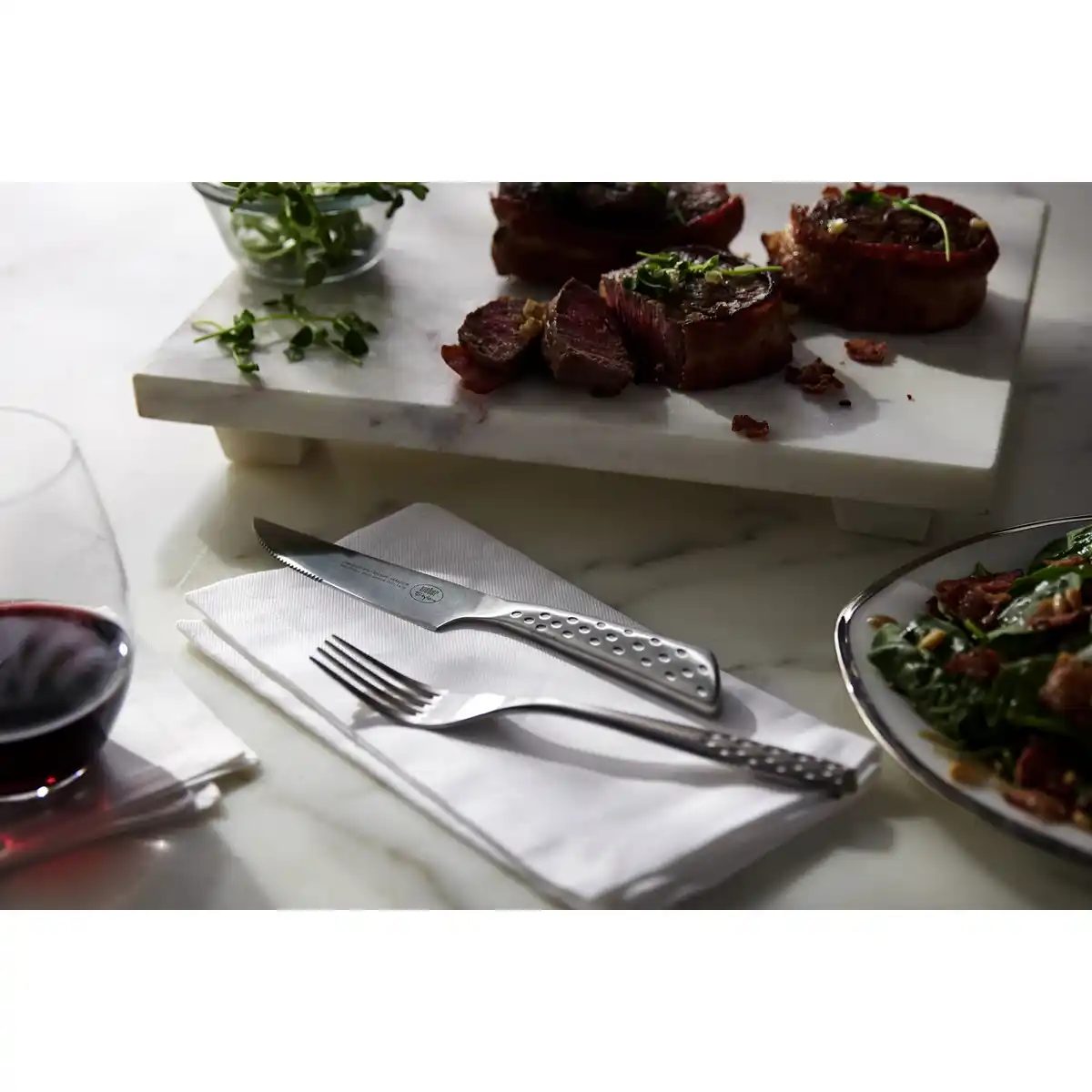 Bild 3 von WEBER Steak-Besteck-Set, 2x Messer/2x Gabel, Edelstahl