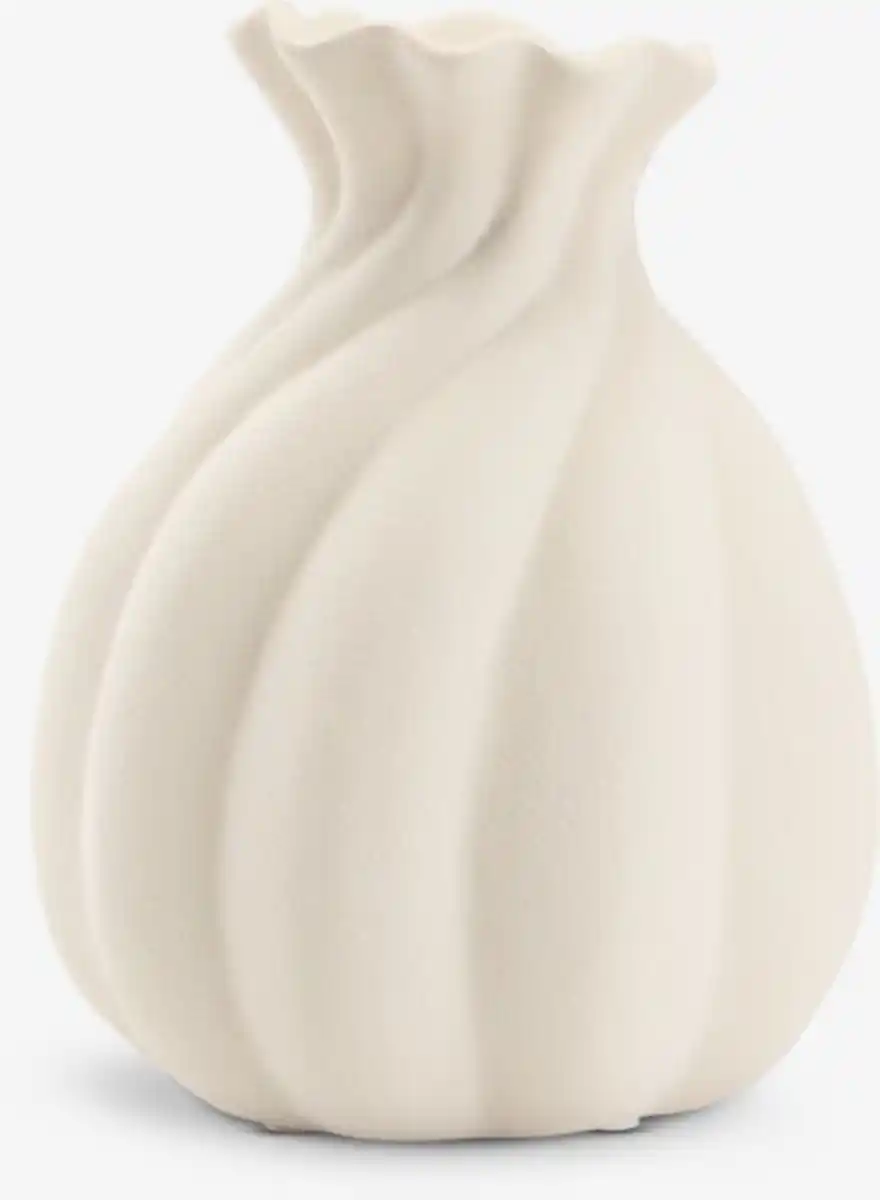 Bild 1 von Vase GUNNI Ø14xH18cm weiß