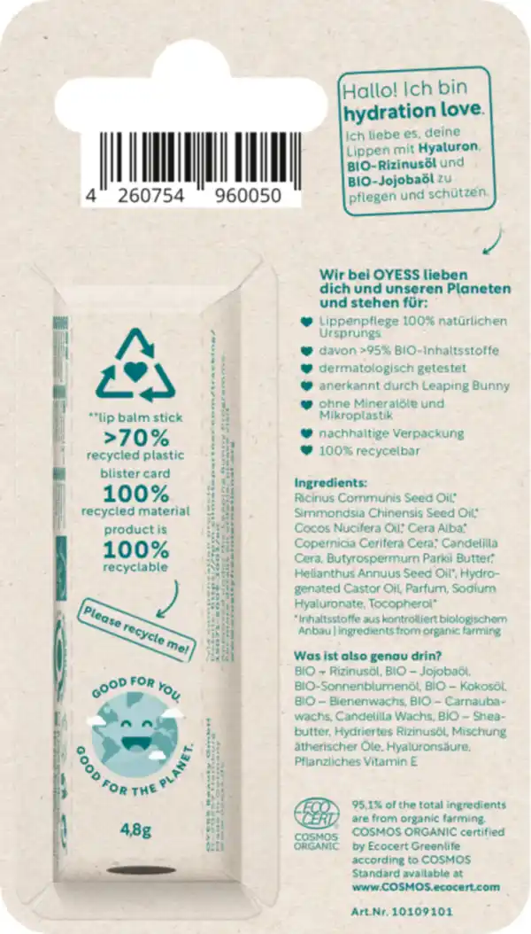 Bild 2 von OYESS Lippenbalsam Hydration Love, 4,5 g
