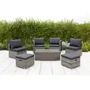 Bild 2 von MERXX Gartenmöbelset »Agira«, 4 Sitzplätze, Stahl/Kunststoff, inkl. Auflagen