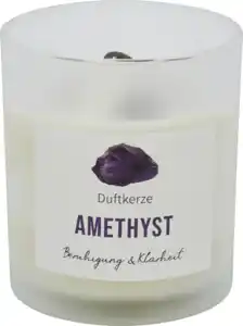 IDEENWELT Duftkerze mit Amethyst