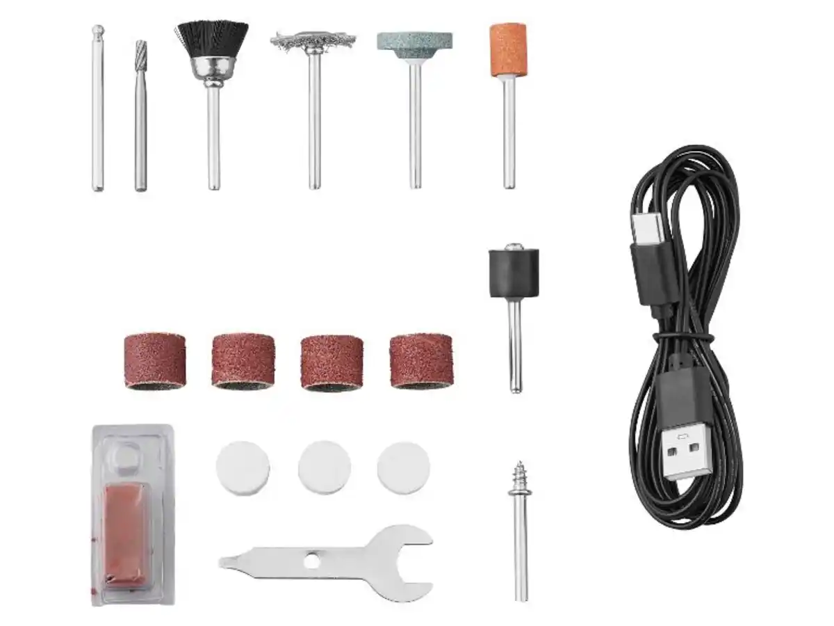 Bild 3 von PARKSIDE® 4 V Akku-Feinbohrschleifer »PFBSA 4 B1«, mit rutschhemmender Softgrip-Ausstattung