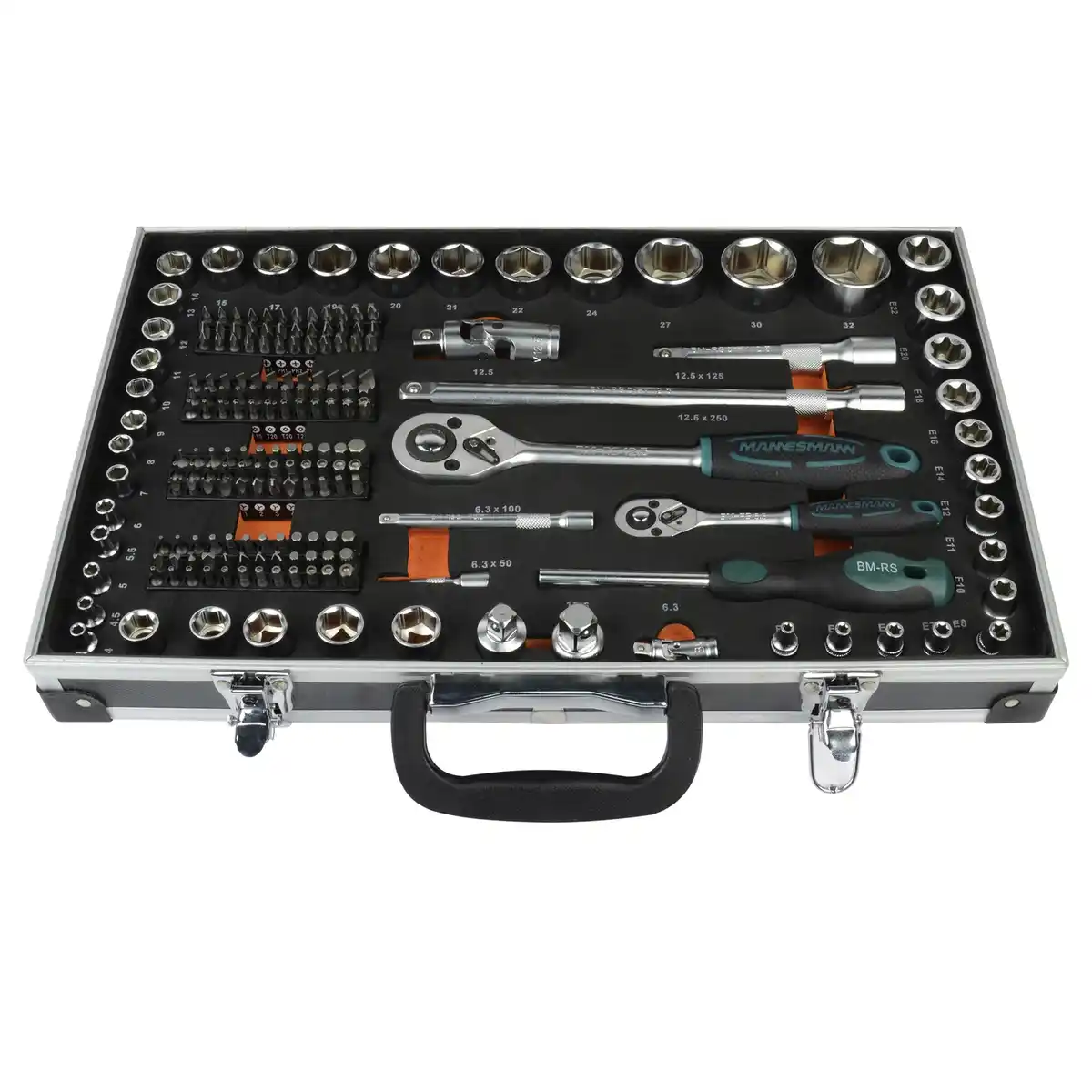 Bild 3 von BRÜDER MANNESMANN Steckschlüsselsatz, Kunststoff/aluminium/stahl, für Schraubarbeiten