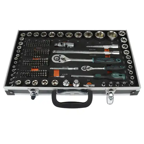 Bild 3 von BRÜDER MANNESMANN Steckschlüsselsatz, Kunststoff/aluminium/stahl, für Schraubarbeiten