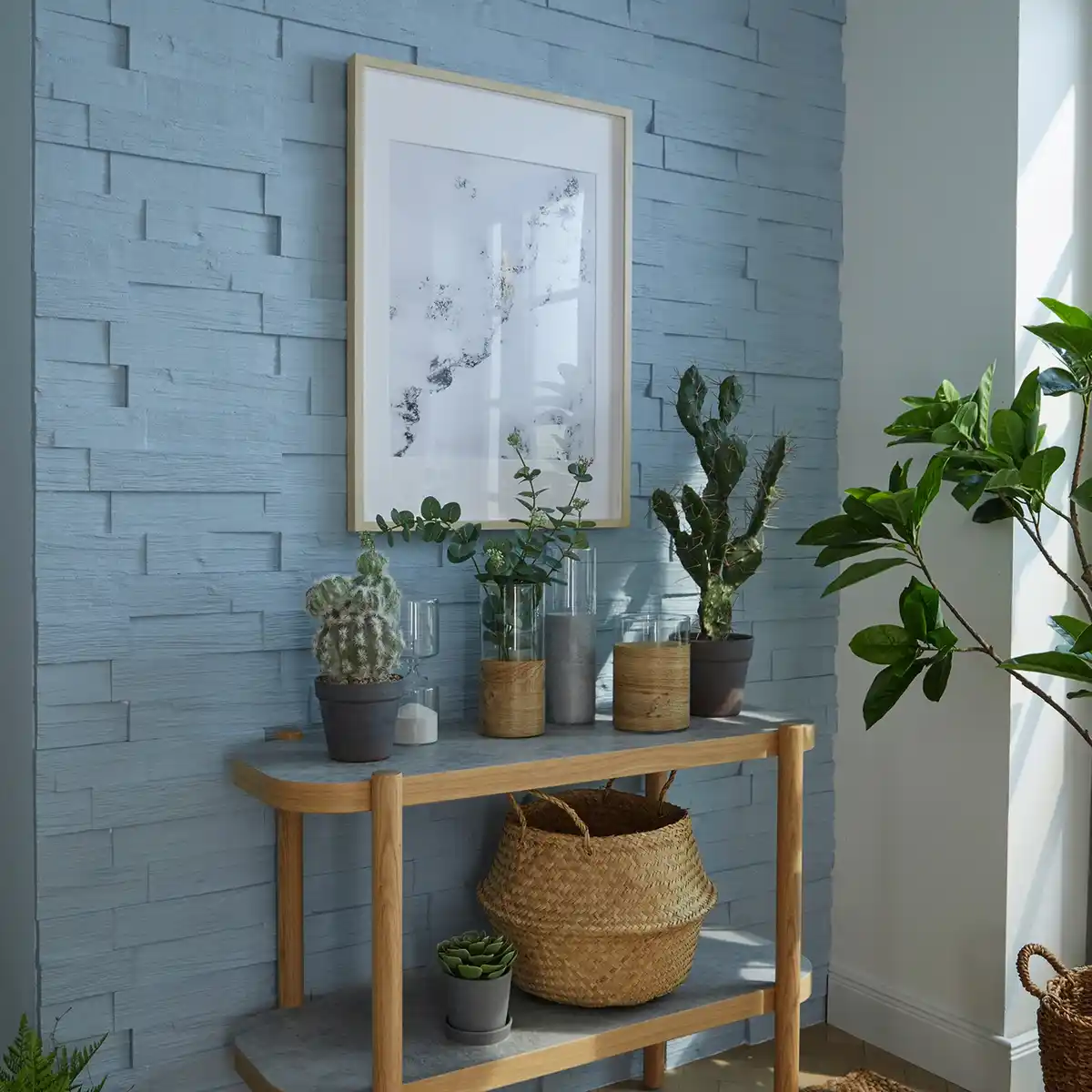 Bild 3 von DECOSA Dekorstein »Wood«, BxL: 50 x 23,5 cm, weiß