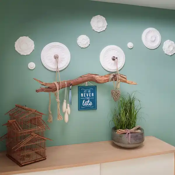 Bild 2 von DECOSA Rosette »Yvonne«, BxL: 32 x 32 cm, weiß