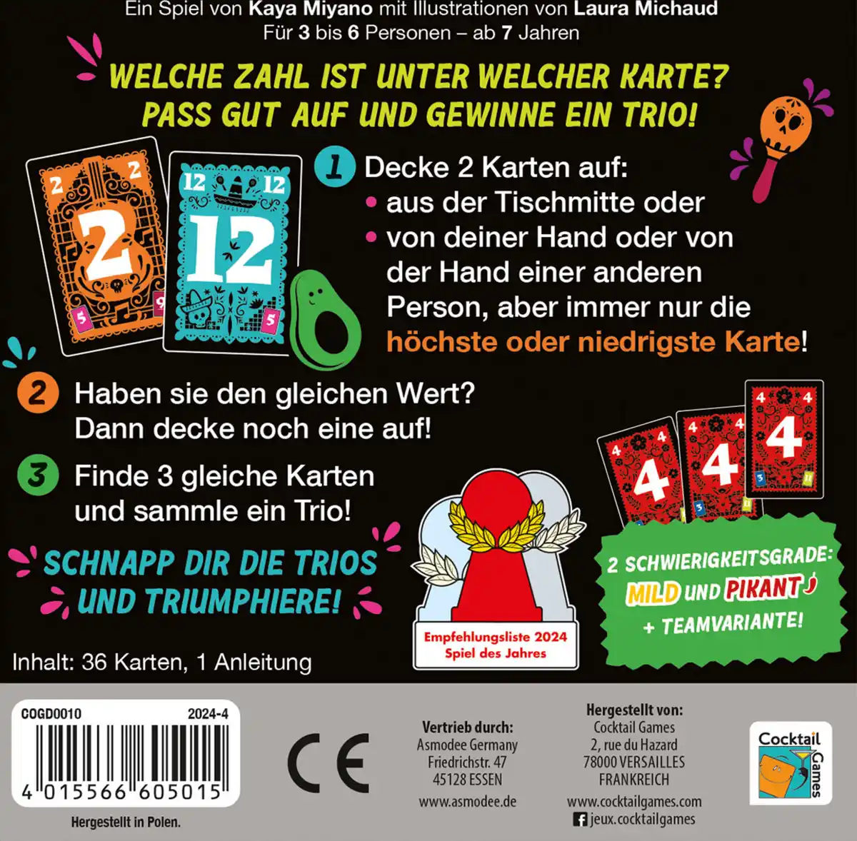 Bild 3 von Asmodee Trio Gesellschaftsspiel