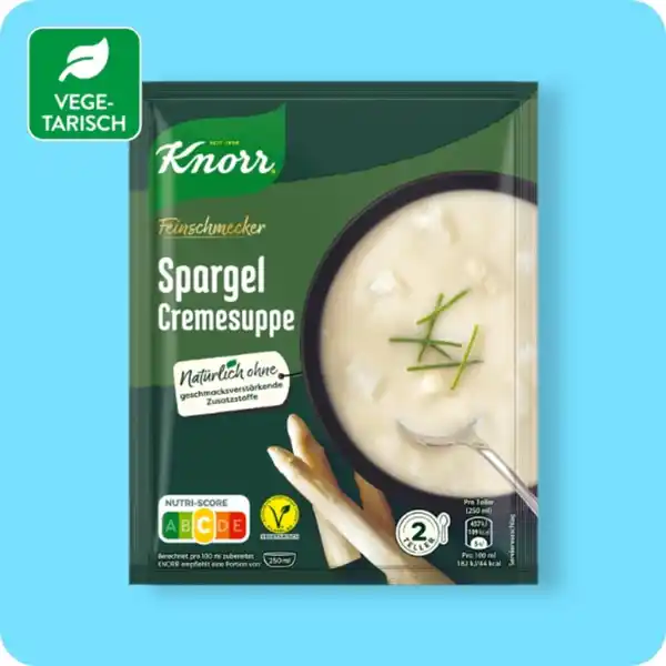 Bild 1 von KNORR®  Feinschmeckersuppe, Spargel-Cremesuppe